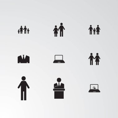 9 mükemmel çeşitli simgeler kümesi. 