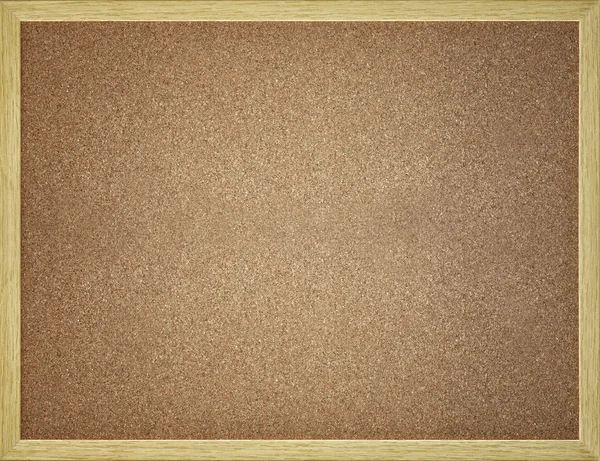 Empty cork board with frame