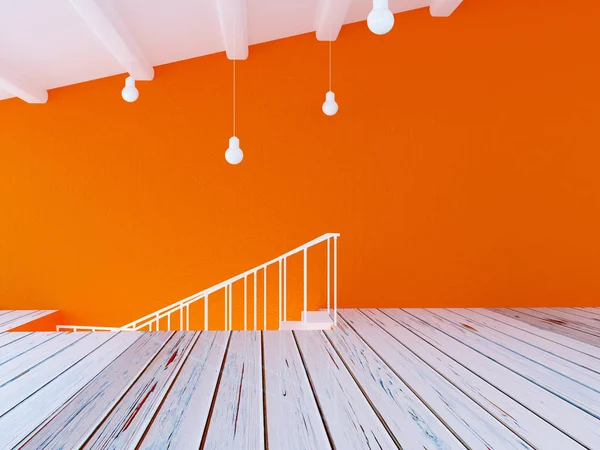 Odanın Merdiven Render Parçası — Stok fotoğraf