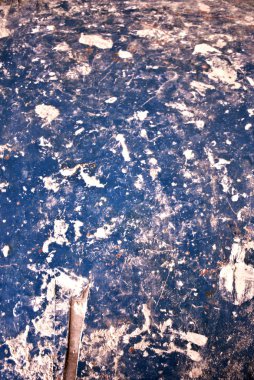 eski mavi doku, lekeleri ve boya