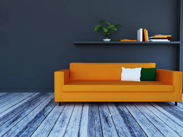 Modern Sofa Room Rendering — Stock Photo, Image