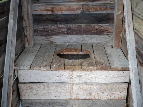 Wooden village toilet — Stock Image Wooden village toilet Royalty Free Stock Photos