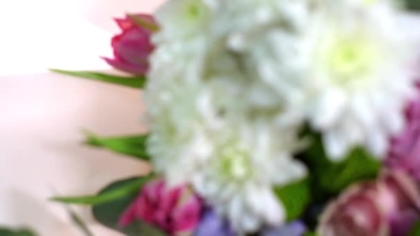 漂亮的花束 — 图库视频影像