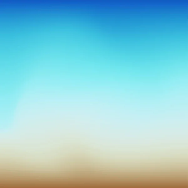 Vector Blurred Beach Ocean Treveling Card Summer Background — Stock Vector