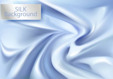 Güzel ipek. Perdelik 3d Tekstil arka plan, vektör çizim