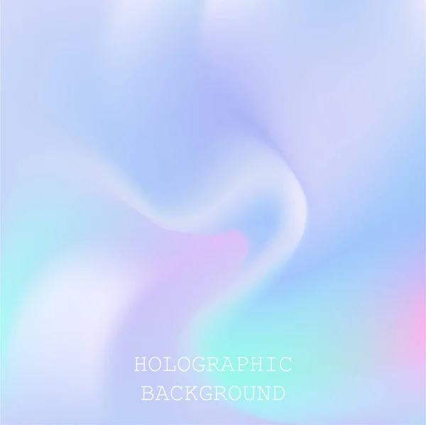 Fondo holográfico abstracto vectorial 80s - 90s, textura colorida de moda en pastel, diseño del color del neón . — Vector de stock