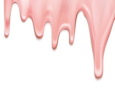 Glamour ruj reklamları, arka plan üzerinde sıvı doku sıçrama ile 3d illüstrasyon ruj
