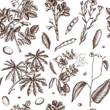 glutensiz gıda arka plan vektör illüstrasyon