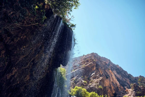 Kristalhelder Water Van Onderaf Gezien Yerkopru Waterval Ermenek Rivier Mut — Stockfoto