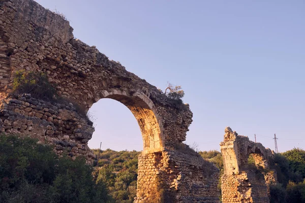 Ruinas Antiguo Viaducto Romano Ayas Provincia Mersin Turquía — Foto de Stock