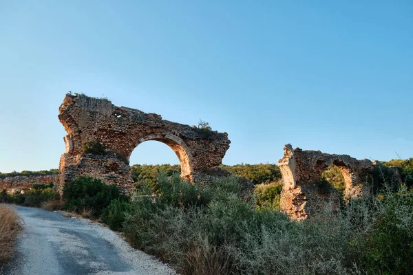 Remains of roman ancient bridge. Ayas, Mersin province, Turkey.
