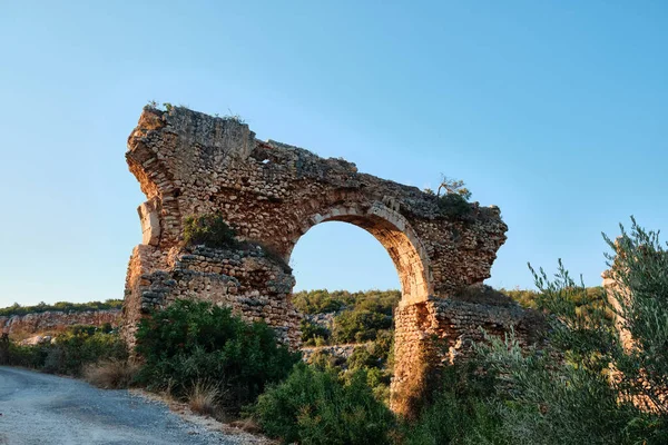 Ruinas Antiguo Viaducto Romano Ayas Provincia Mersin Turquía — Foto de Stock