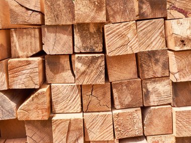 Ahşap kiriş arkaplan veya doku konsepti yığını.