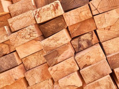 Kereste yığını arka plan veya doku konsepti.