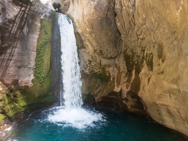 Waterval Natuurlijk Zwembad Bij Sapadere Canyon Alanya Antalya Turkije — Stockfoto