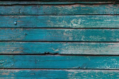 Geometrik arka plan. Yatay eski ahşap boyalı panoları. Yeşil boya soyulmuş ve yerde boşa