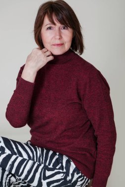 Doğal güzellik yaş. Yaşlı kadın portresi