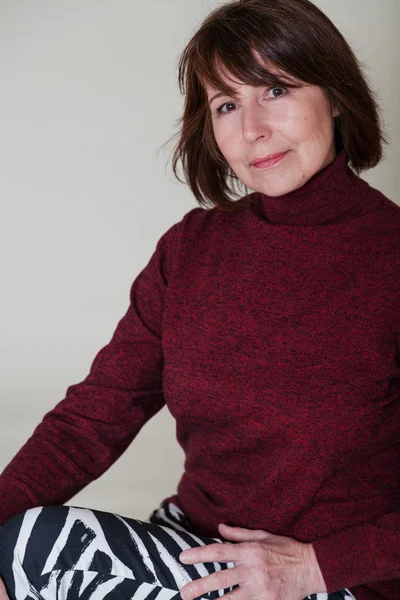 Doğal güzellik yaş. Yaşlı kadın portresi