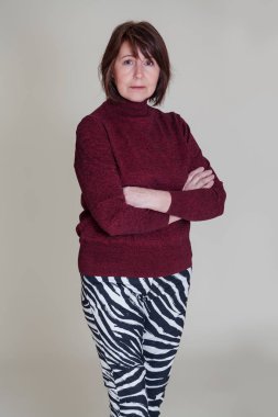 Şık büyükanne. Şık ve ince kadın her yaşta.