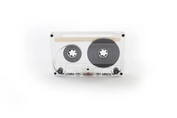 Transparent tape cassette on white background — Stock Photo, Image