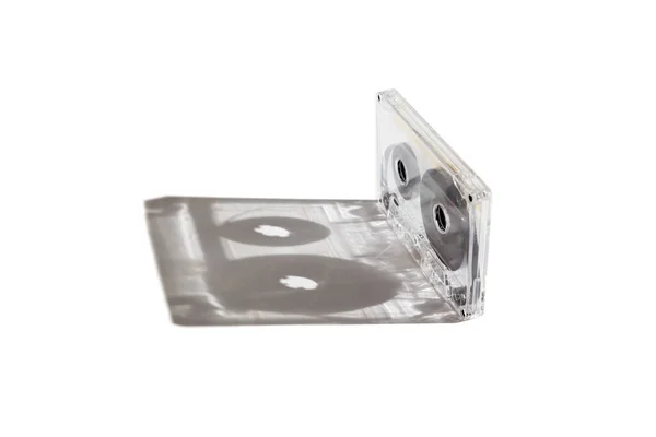 Cassette tape gives  original shadow — Stock Photo, Image