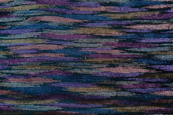 Структура Ткани Неровными Горизонтальными Широкими Полосами Разного Цвета — стоковое фото