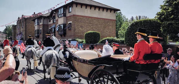 Windsor Ngiltere Mayıs 2018 Prens Harry Sussex Dükü Meghan Sussex — Stok fotoğraf