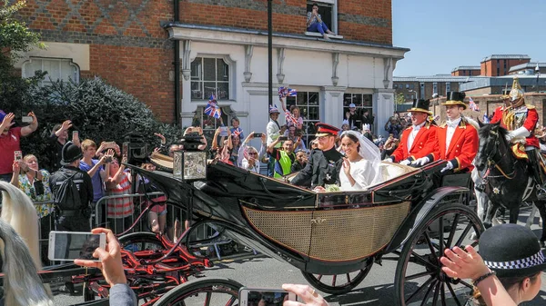 Windsor England Maj 2018 Prins Harry Hertig Sussex Och Meghan — Stockfoto
