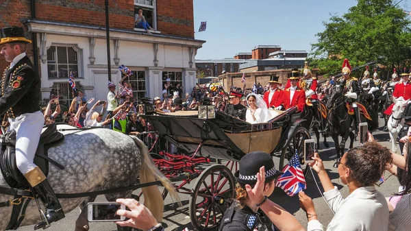 Windsor Ngiltere Mayıs 2018 Prens Harry Sussex Dükü Meghan Sussex — Stok fotoğraf