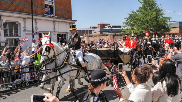 Windsor Inglândia Maio 2018 Príncipe Harry Duque Sussex Meghan Duquesa — Fotografia de Stock