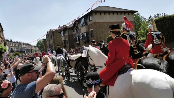 Windsor Inglândia Maio 2018 Príncipe Harry Duque Sussex Meghan Duquesa — Fotografia de Stock