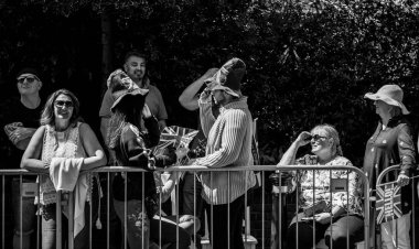 Yeni evliler için bekleyen Windsor Royal Düğün atmosfer