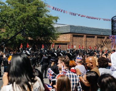 Windsor Kraliyet Muhafızları streett Royal Düğün atmosferde