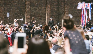 Royal Düğün atmosfer Windsor kameralar kaldırdı