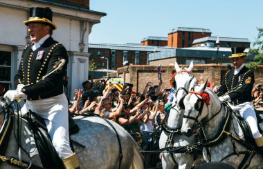 Royal Düğün atmosfer Windsor ca önce eşlik bir seyahat