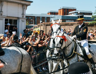 Royal Düğün atmosfer Windsor ca önce eşlik bir seyahat
