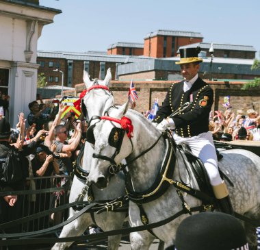 Royal Düğün atmosfer Windsor ca önce eşlik bir seyahat