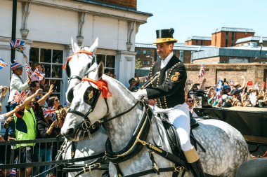 Royal Düğün atmosfer Windsor ca önce eşlik bir seyahat