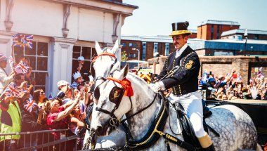 Royal Düğün atmosfer Windsor ca önce eşlik bir seyahat