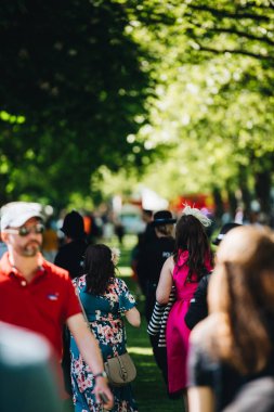 Windsor kadınlarla Royal Düğün atmosferde'nın 