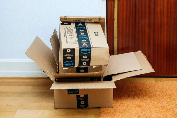 Amazon Cardboard waste — Stock Photo, Image