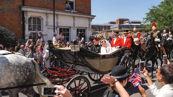 Windsor Ngiltere Mayıs 2018 Prens Harry Sussex Dükü Meghan Sussex — Stok fotoğraf