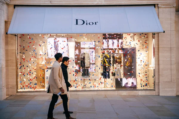 London Büyük Britanya Mayıs 2018 Kutlama Mesajı Christian Dior Moda — Stok fotoğraf