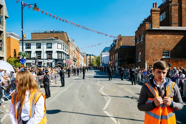 Windsor Berkshire Velká Británie Května 2018 Zabezpečené Uzavřené High Street — Stock fotografie