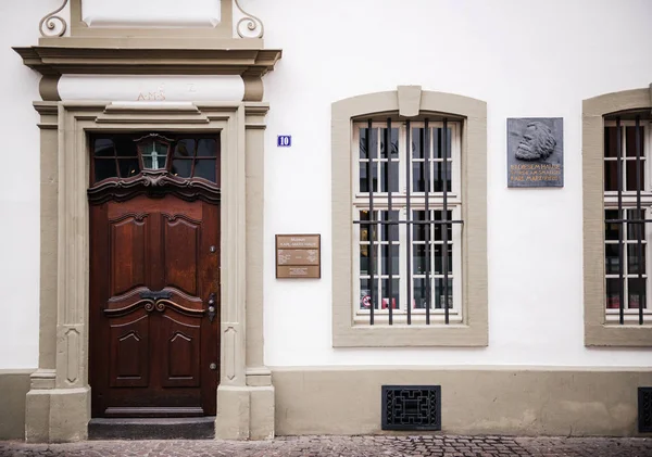 Είσοδο του σπιτιού ήταν ο Καρλ Μαρξ, ο Γερμανός φιλόσοφος, — Φωτογραφία Αρχείου