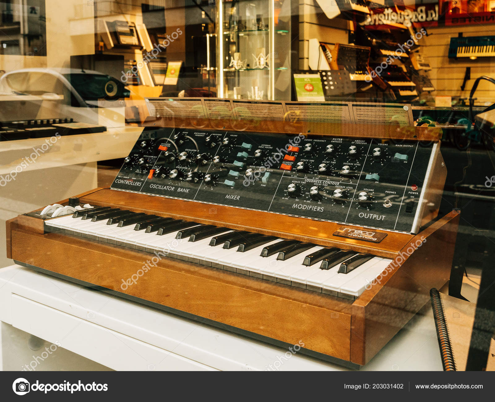 Paris France Jan 2018 Sale Minimoog Monophonic Analog Synthesizer