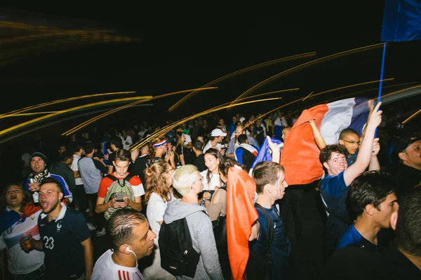 Strasbourg Francia Julio 2018 Feliz Ambiente Central Place Kleber Después —  Fotos de Stock