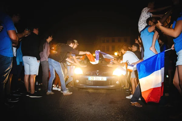 Strasburg Francja Lipca 2018 Rodeo Samochodami Wyjątkowe Święto Francuski Zwycięstwie — Zdjęcie stockowe