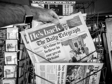 Daily Telegraph ve Boris Jhonson eski politikacı İngiltere'de 