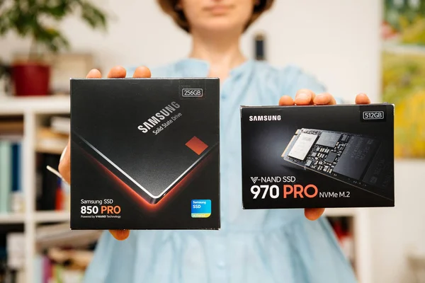 프랑스 2018 새로운 Nvme Pcie Ssd 하드를 드라이브 디스크 870 — 스톡 사진